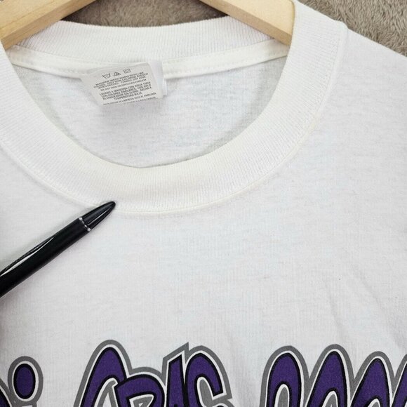 Jerzees Mardi Gras 2000 New Orleans T-Shirt Men's Size L White Graphic Print - Picture 3 of 10